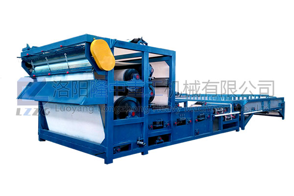 隆中重工時(shí)產(chǎn)脫水200方的礦山帶式污泥壓濾機(jī)，效益C乎你想象